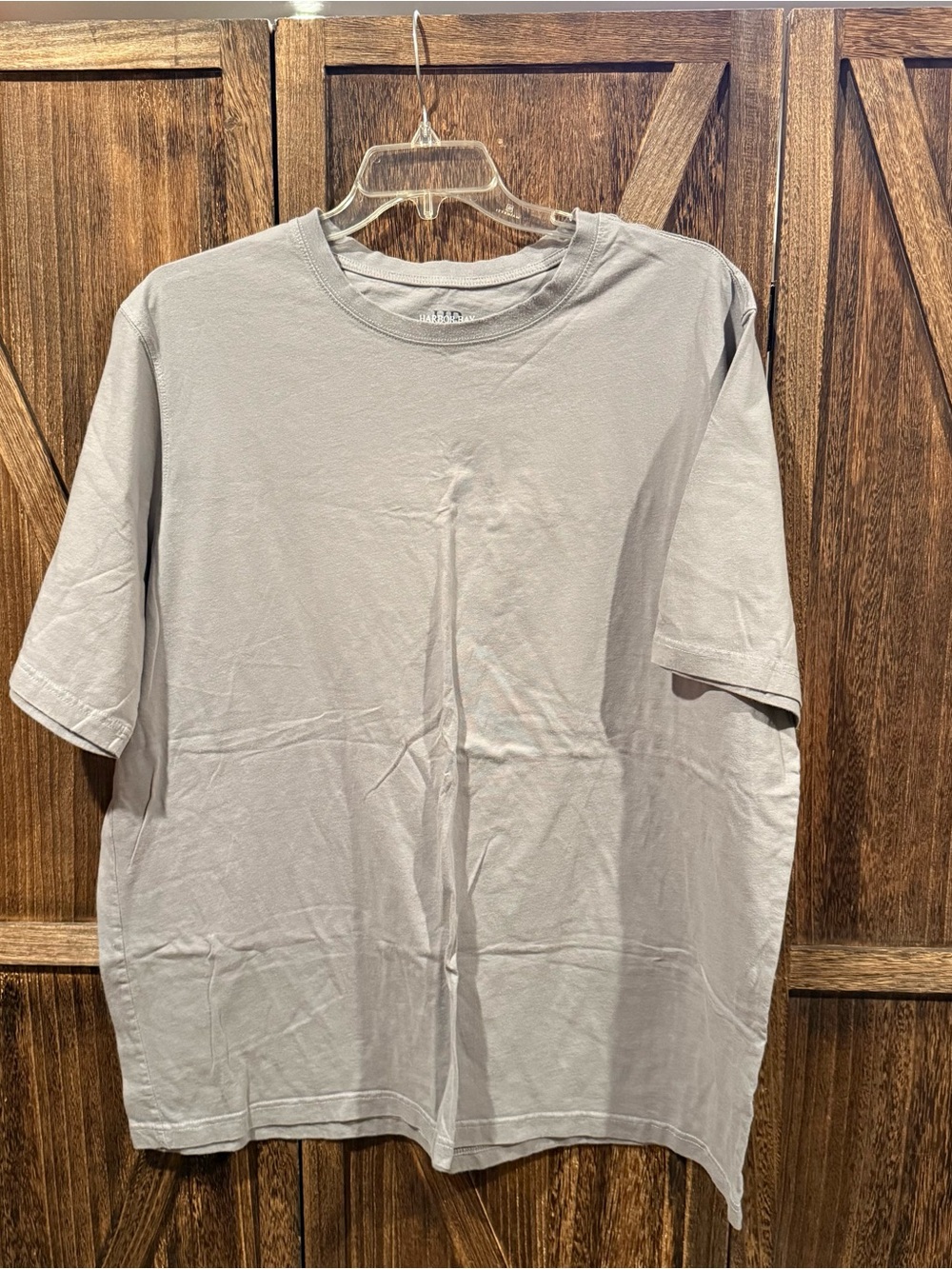Harbor Bay Men's Classic Crew Neck T-Shirt - Light Gray